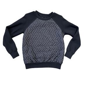 Christopher Raeburn Quilted Black Mens Sweater Size Small